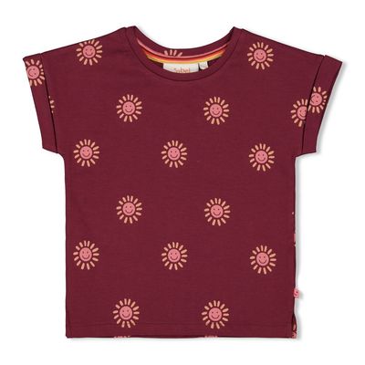 Jubel T-shirt AOP - Salsa Sunset Bordeaux