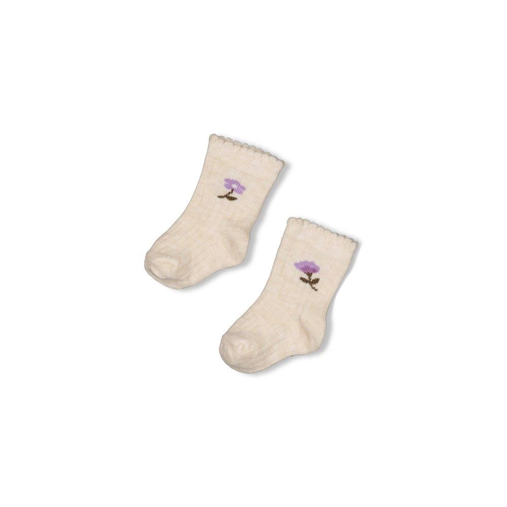 Feetje Sokken - Flower Ranch Offwhite melange