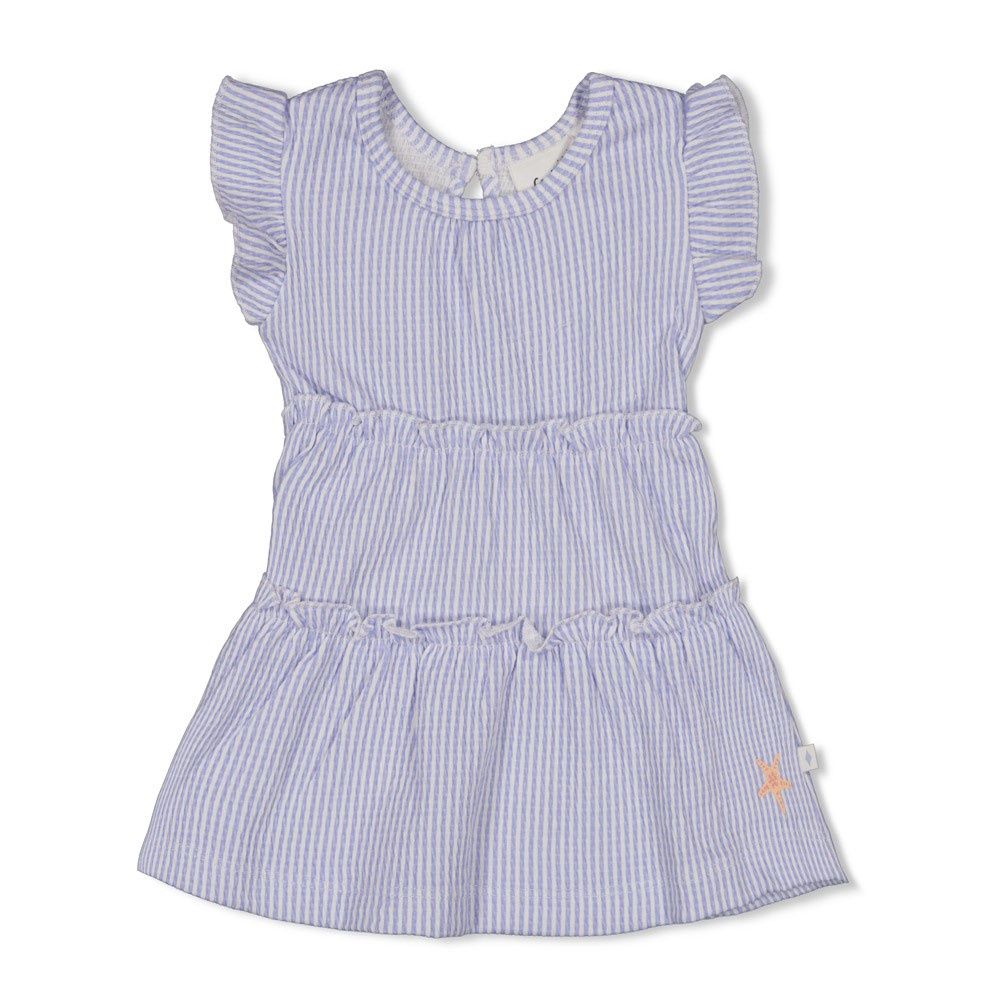 Feetje Jurk crinkle streep k/m - Sea La Vie Lavendel