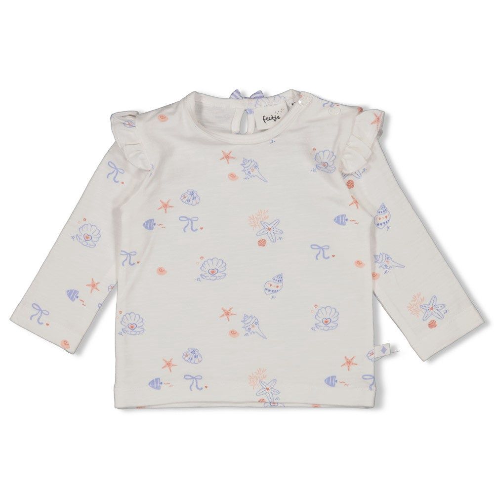 Feetje Longsleeve AOP - Sea La Vie Offwhite