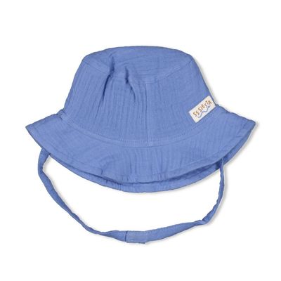 Feetje Zonnehoed mousseline - Sssiesta Blauw