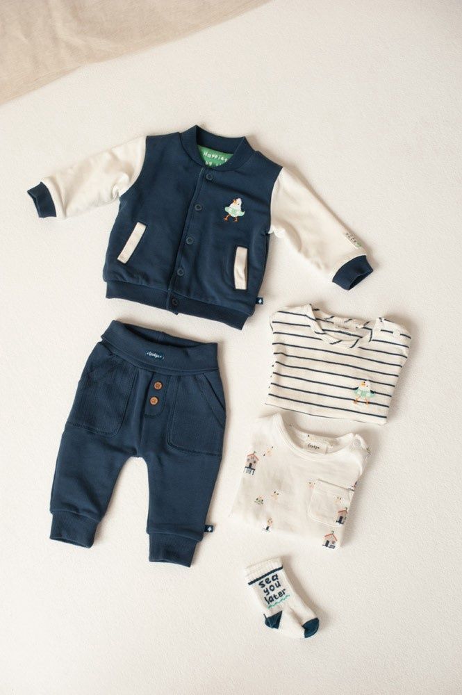 Feetje Broek - Seaside Happiness Indigo