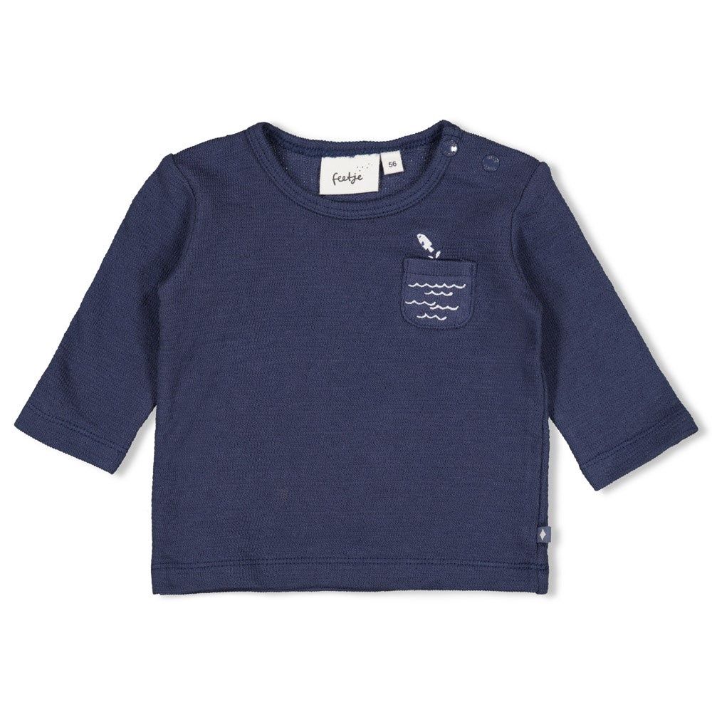 Feetje Longsleeve - Blue Ocean Indigo