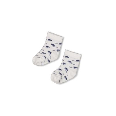 Feetje Sokken - Blue Ocean Offwhite