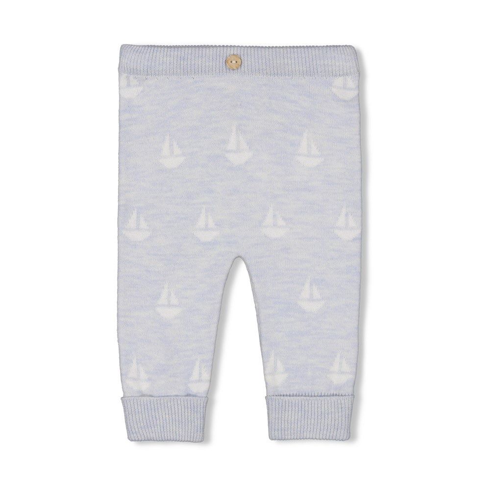 Feetje Broek gebreid AO - The Knits Blauw melange