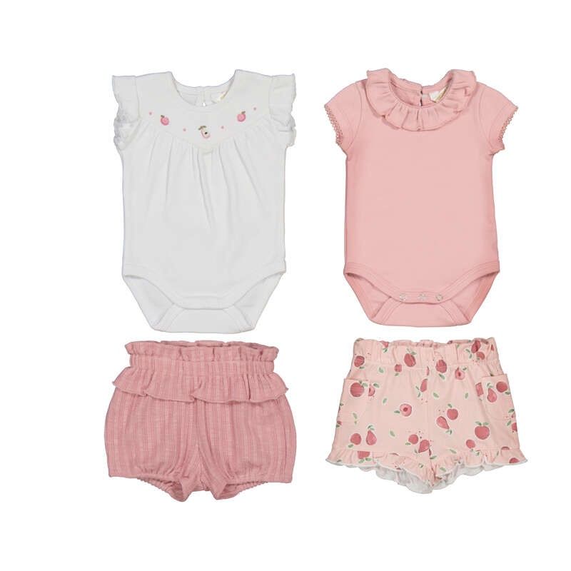 Mayoral 2 bodies 2 short set          Pink       1640