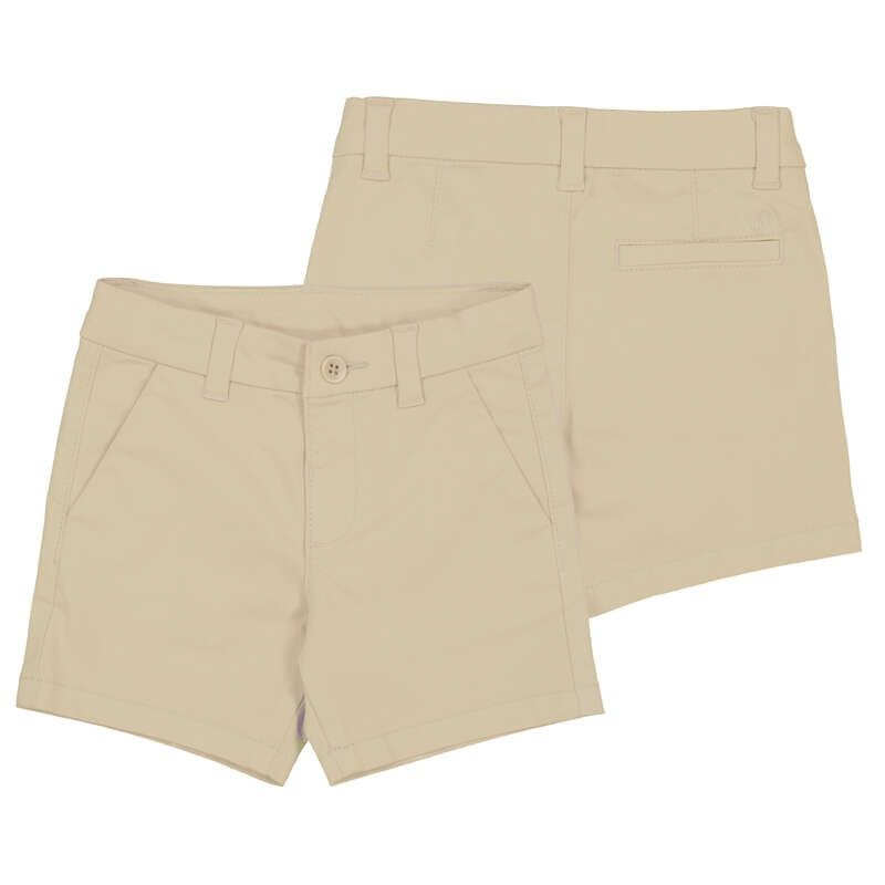 Mayoral Basic chino twill shorts      Cashew     207