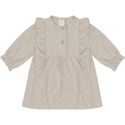 Klein Baby Dress Ruffle Beige Melange KN111