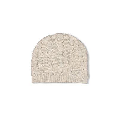 Feetje Mutsje gebreid - The Knits Taupe melange