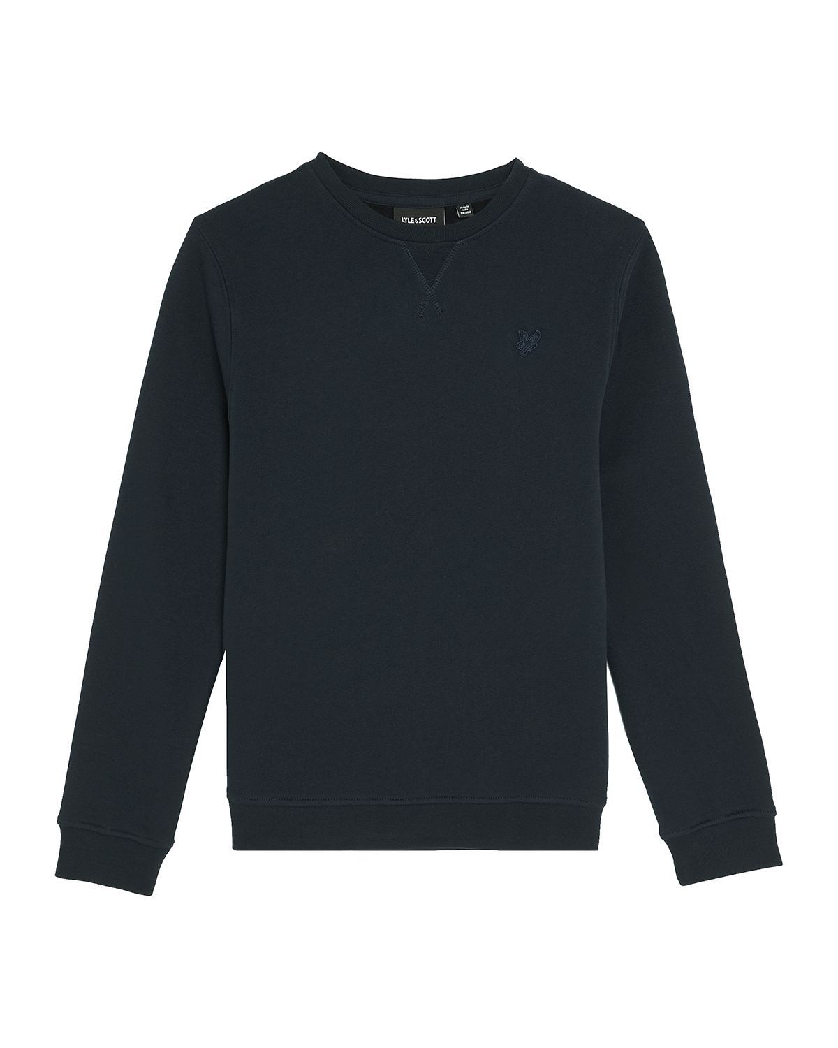 Lyle &amp; Scott Tonal Crew Neck Sweatshirt Z271 Dark Navy