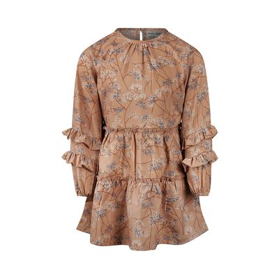Koko Noko Dress ls Caramel brown O56911-37