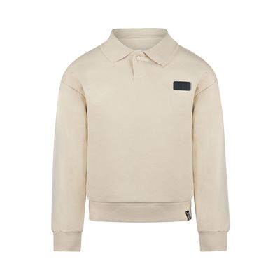 Koko Noko Sweater with polo collar  Off white O56830-37