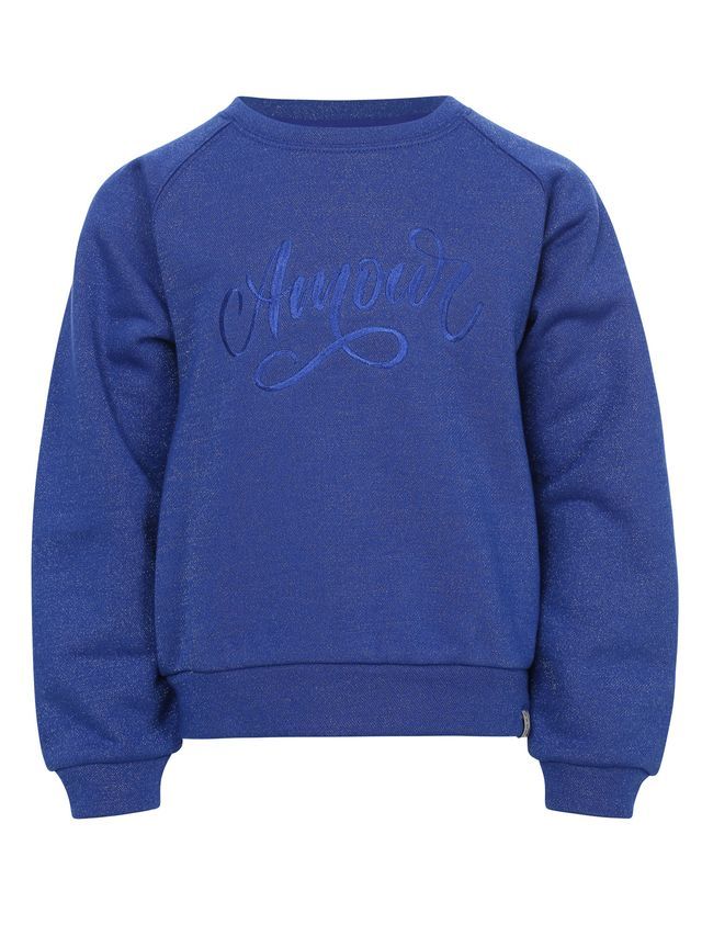 LOOXS Little Little lurex sweater Kobalt blue