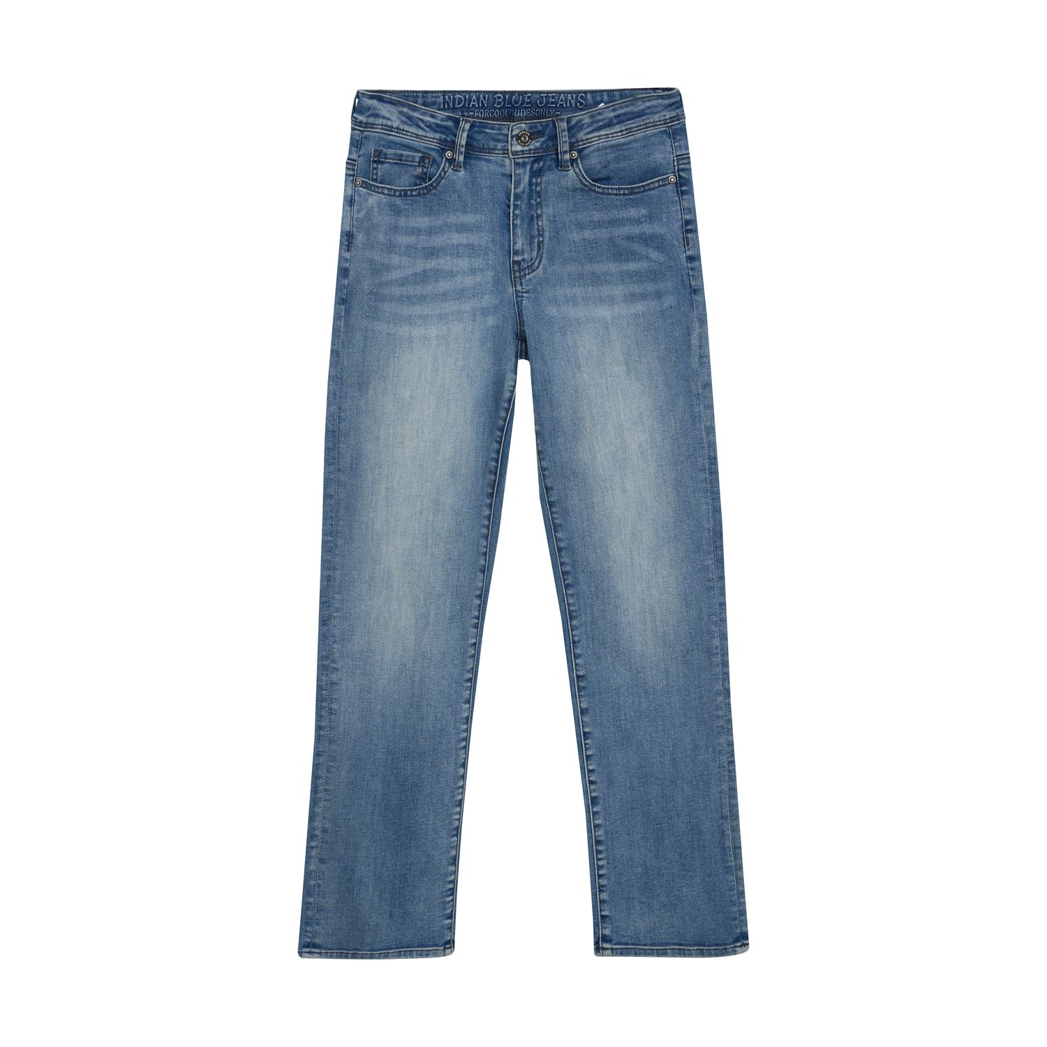 Indian Blue Jeans 2557 Wide Straight Blue Jeans Medium Denim 960304