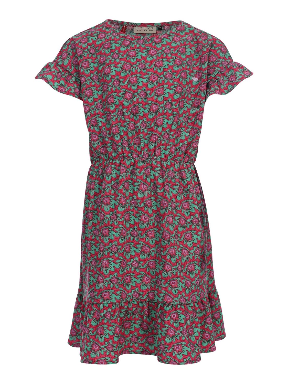 Looxs Little Little Crinckle Dress SS cheeta 2612-7835-943