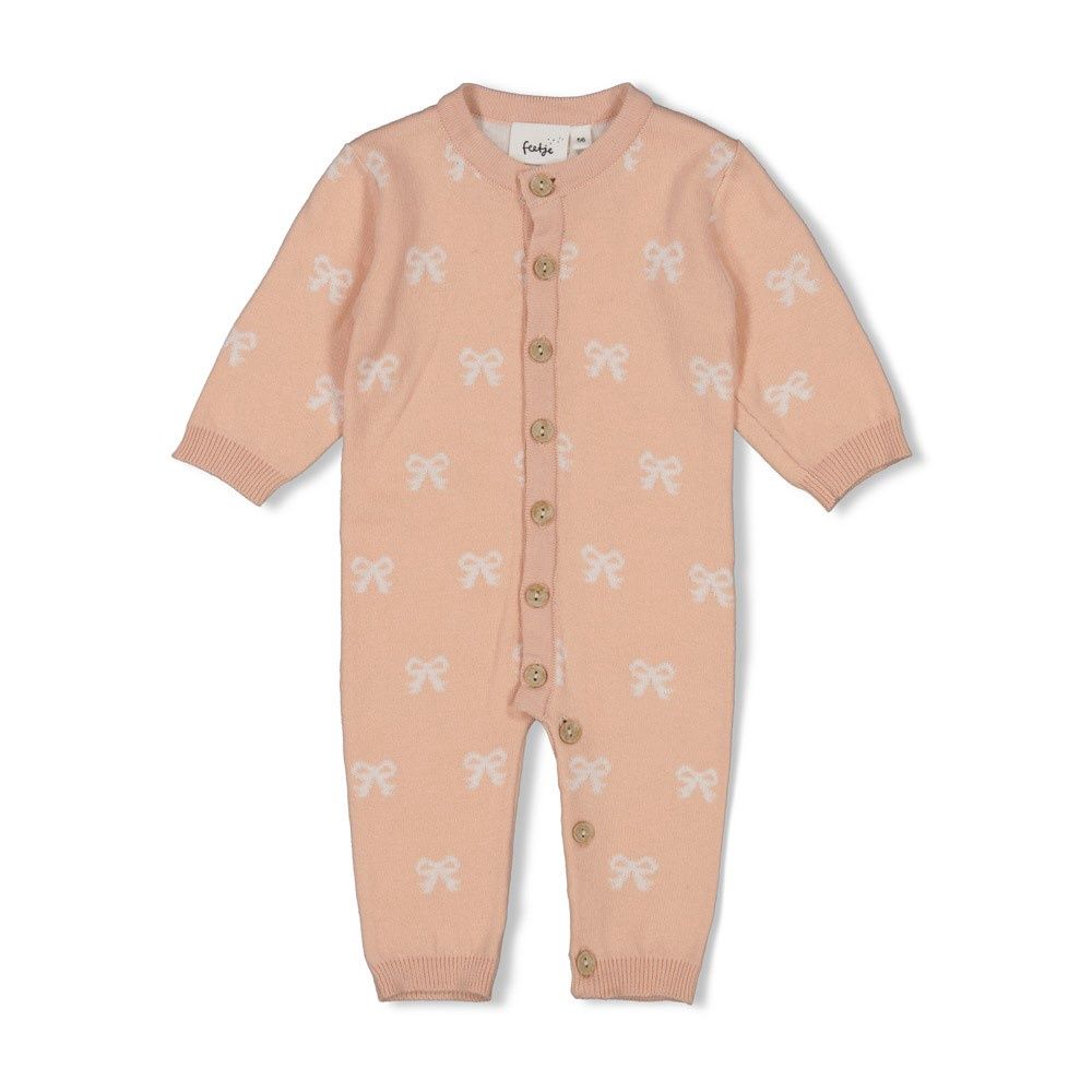 Feetje Pak gebreid AO - The Knits Roze