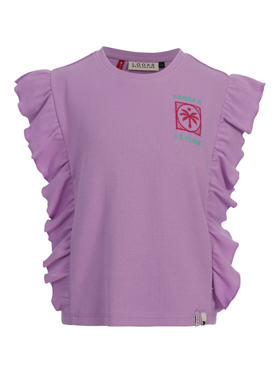Looxs Little Little Rib Top SS Purple rain 2612-7440-607