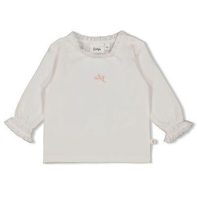 Feetje Longsleeve - Delicate Flower Offwhite
