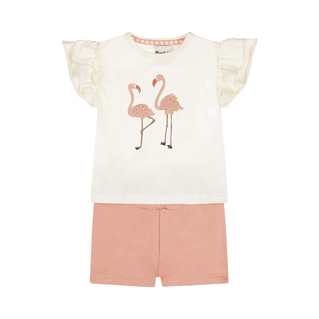 Dirkje 2 pc set, T-shirt, Shorts Wit N58463-35