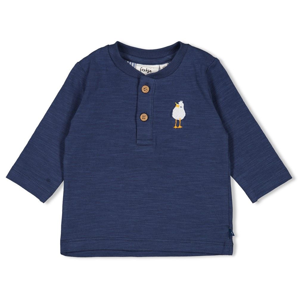 Feetje Longsleeve - Seaside Happiness Indigo
