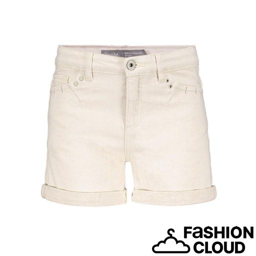 Geisha Jeans shorts linen mix  61012K-10 000718 - ecru raw linen mix