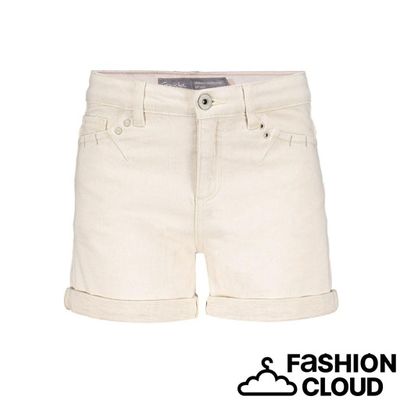Geisha Jeans shorts linen mix  61012K-10 000718 - ecru raw linen mix