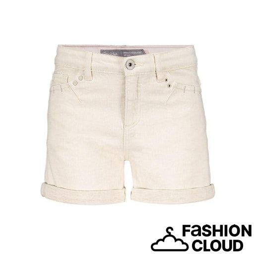 Geisha Jeans shorts linen mix  61012K-10 000718 - ecru raw linen mix
