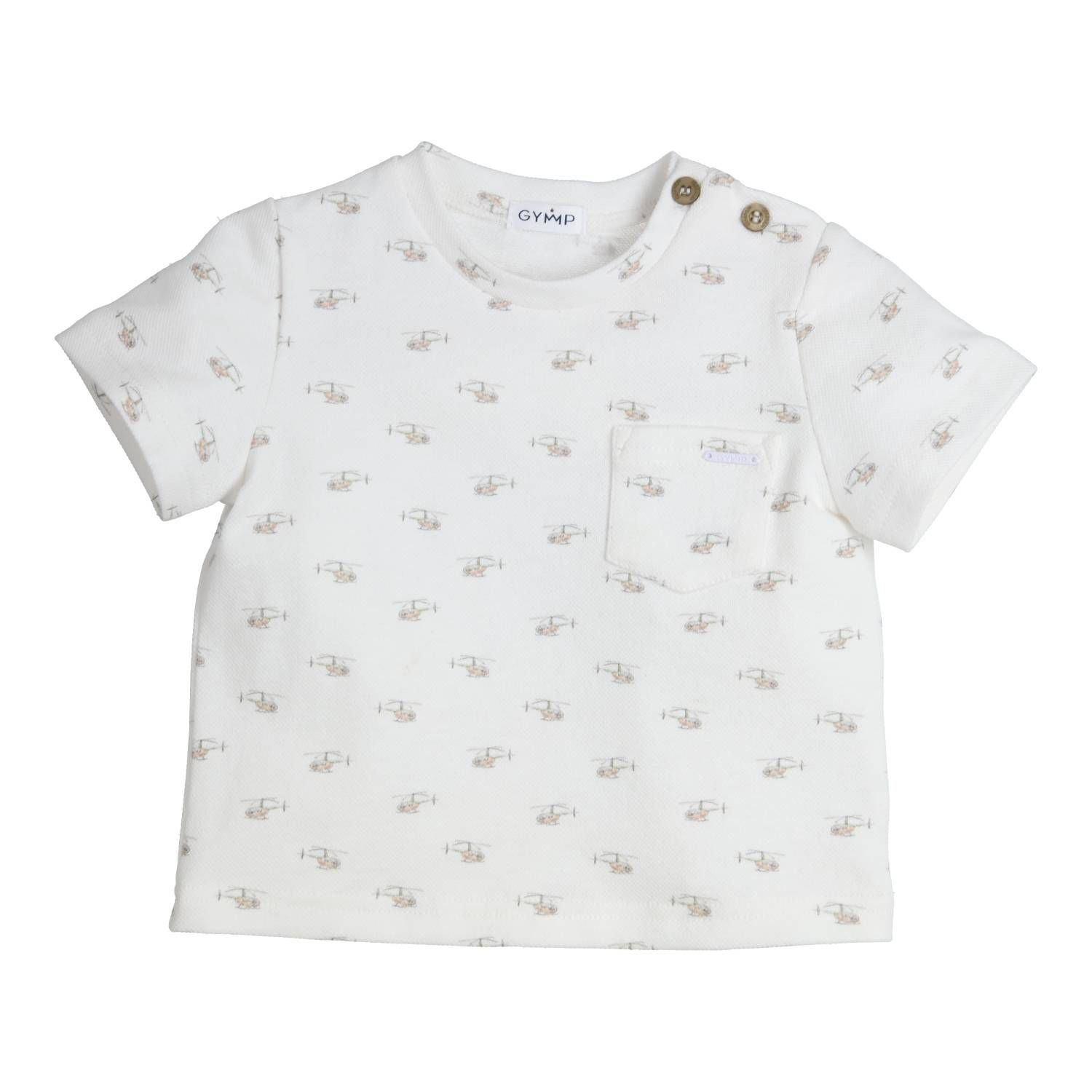 Gymp T-shirt Gebbo 353-6163-20 White - Green