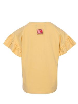 Looxs Little Little T-shirt SS ruffles BANANA SHAKE 2611-7415-534