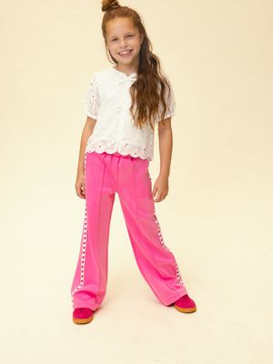 Looxs Little Little Sporty Sweat wideleg Pants Bubblegum 2612-7625-233