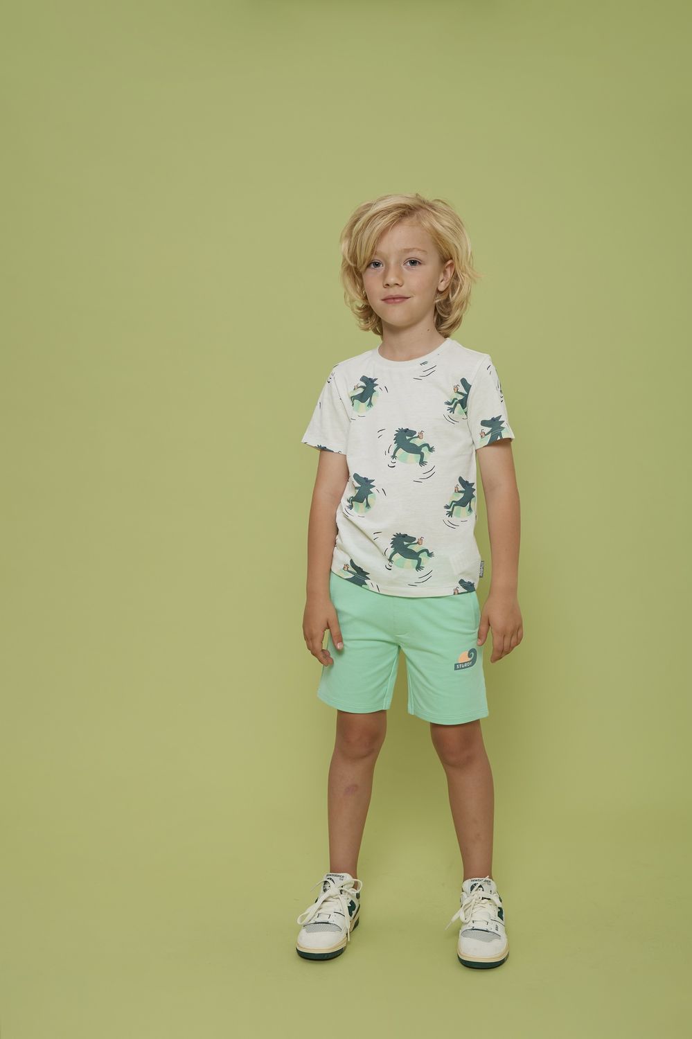 Sturdy T-shirt AOP - Lagoon Legends Wit