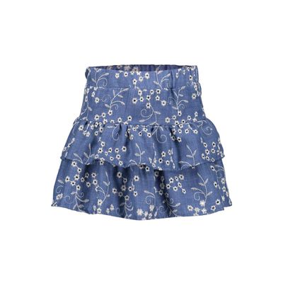 Geisha Skirt broderie  66061K-20 000718 - ecru/chambray