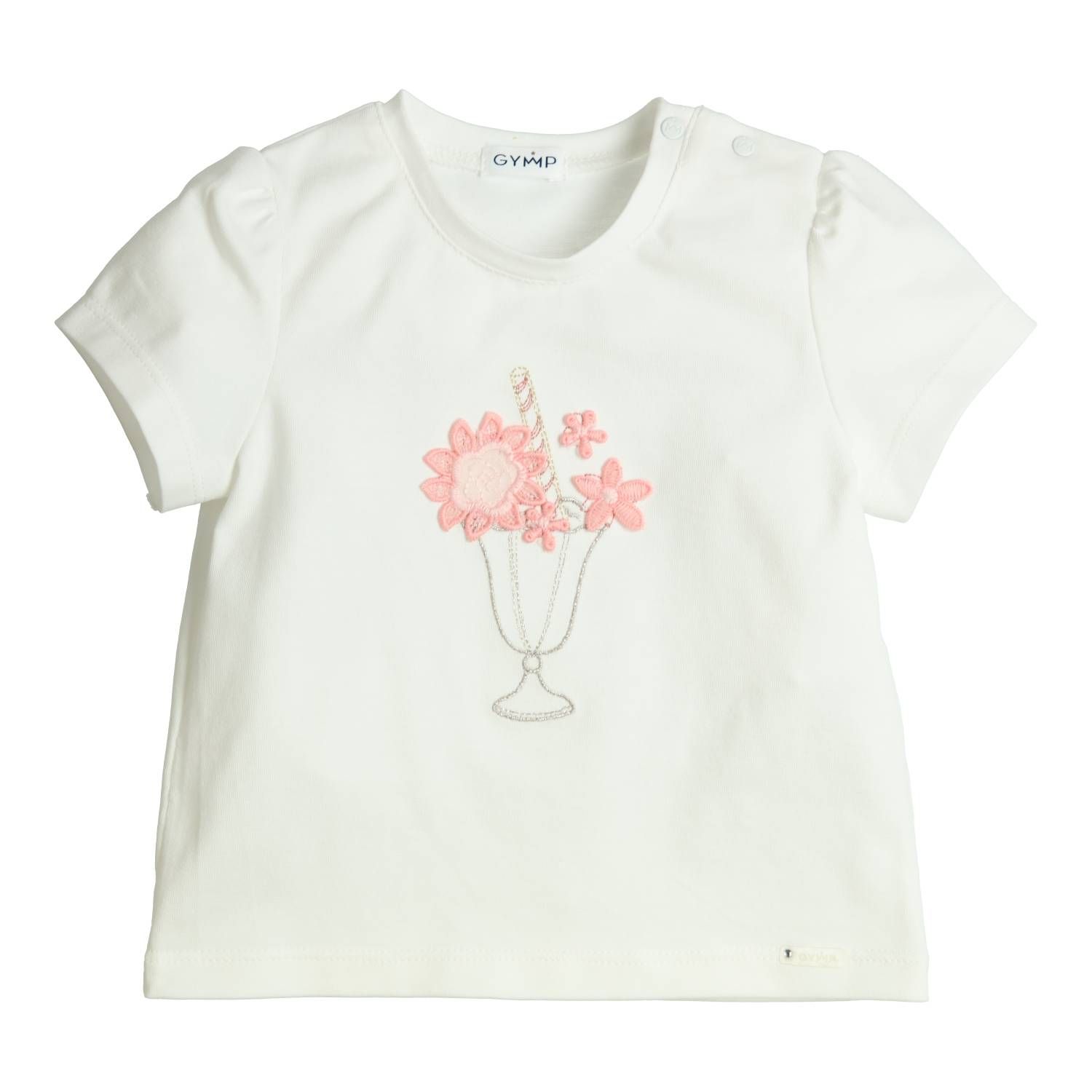 Gymp T-shirt Aerobic 353-6286-10 Off White - Rose