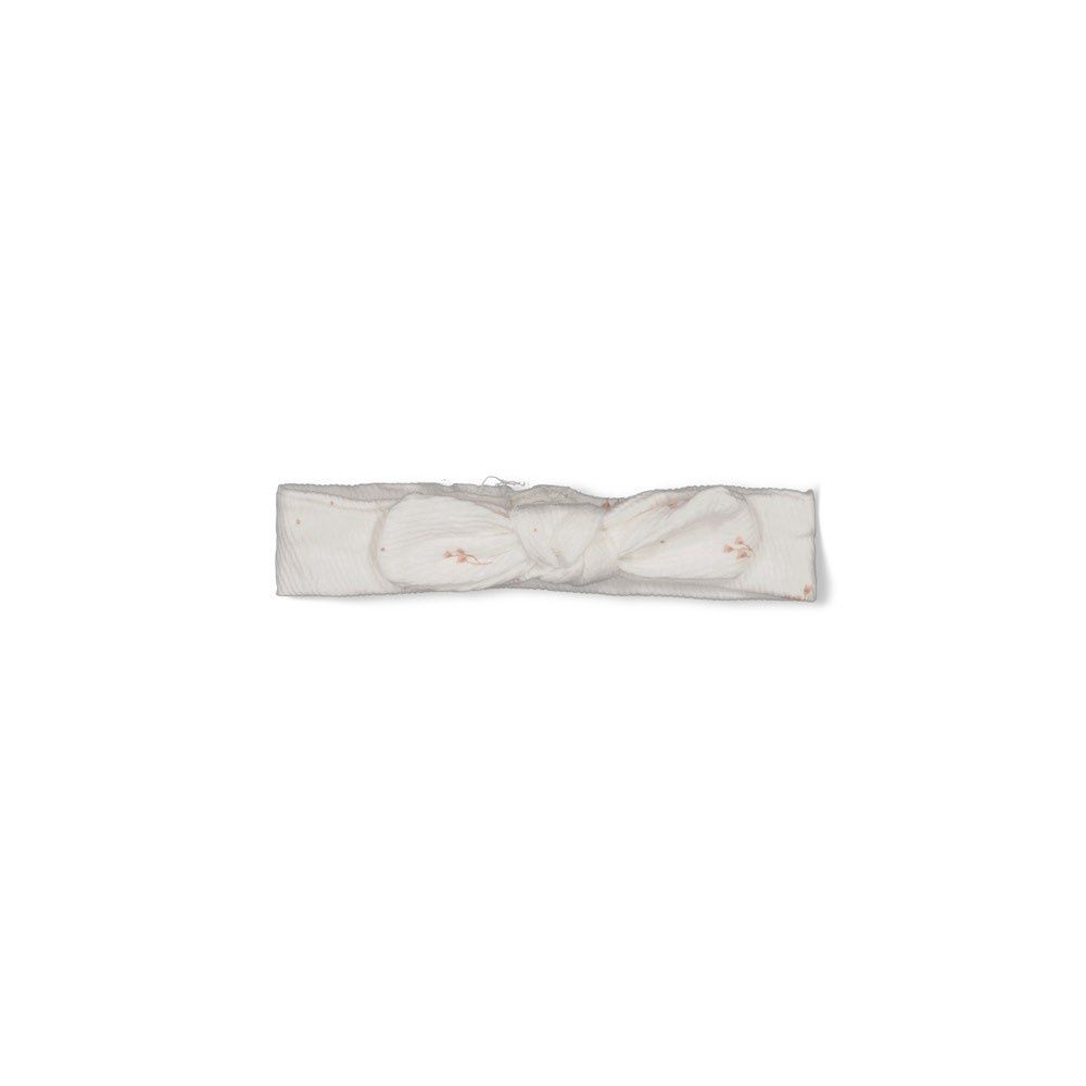 Feetje Haarband crinkle AOP - Delicate Flower Offwhite