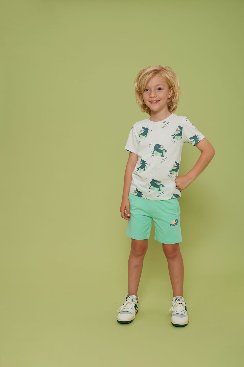 Sturdy Short - Lagoon Legends Groen