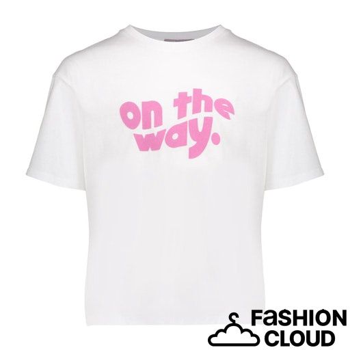 Geisha T-shirt on the way  62138K-41 000010 - off-white/lavender