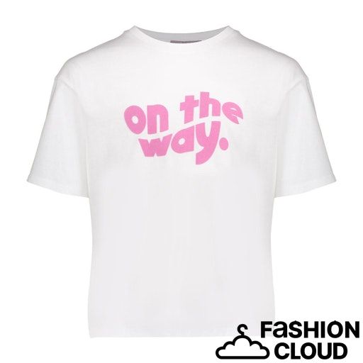Geisha T-shirt on the way  62138K-41 000010 - off-white/lavender