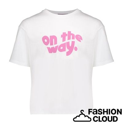 Geisha T-shirt on the way  62138K-41 000010 - off-white/lavender