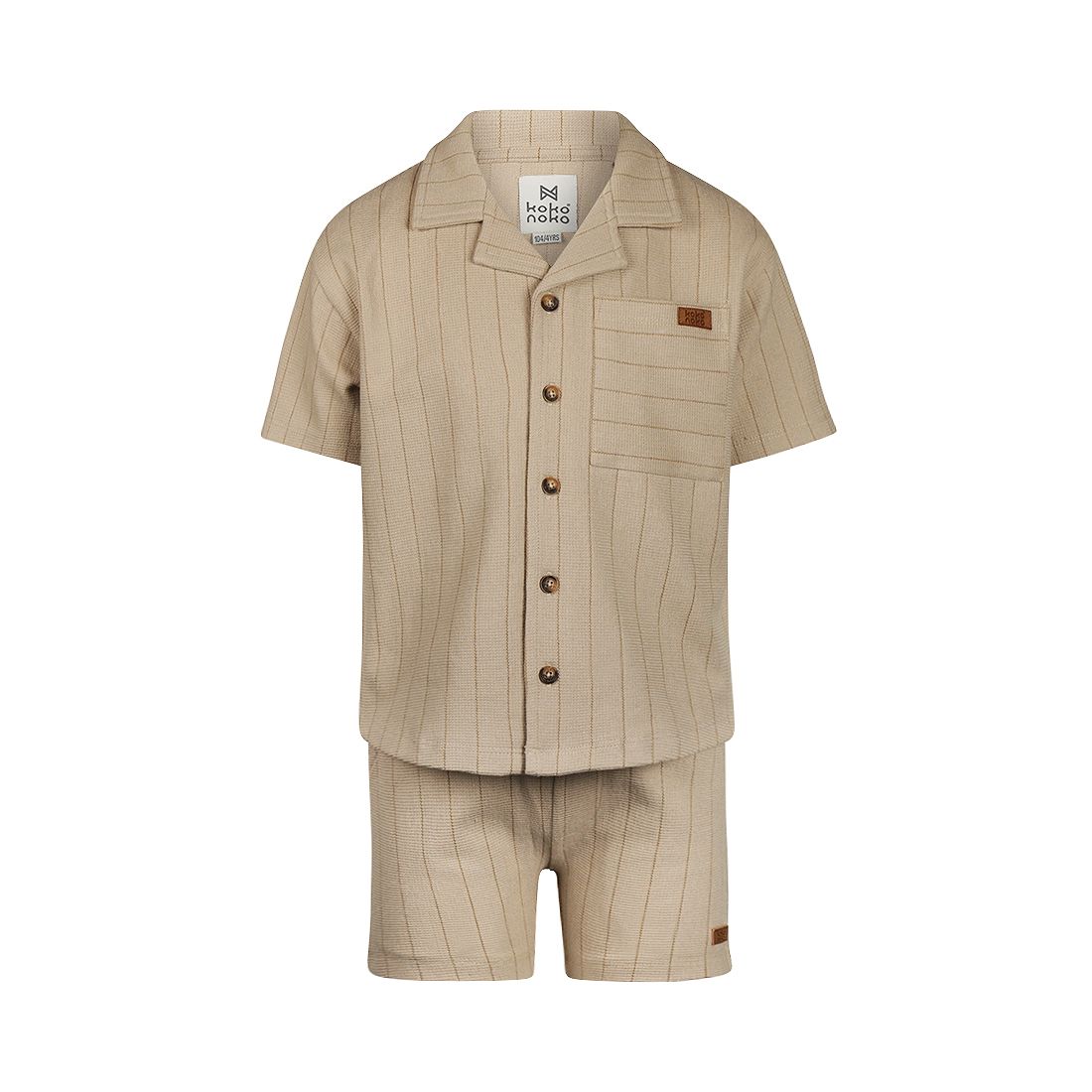 Koko Noko 2 pc set, loose fit, Shirt ss, Shorts Pebble N58803-37