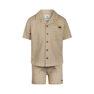 Koko Noko 2 pc set, loose fit, Shirt ss, Shorts Pebble N58803-37