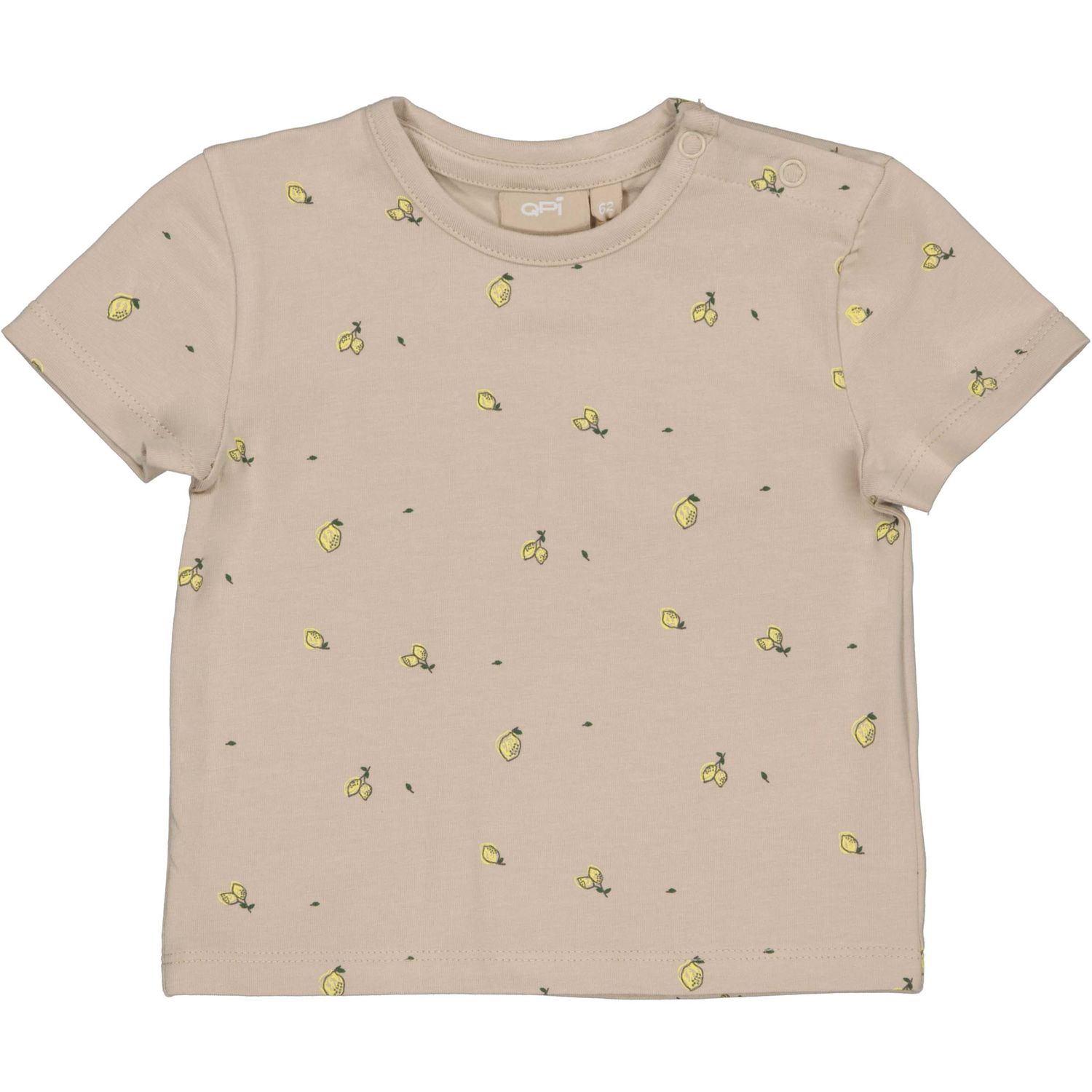 Quapi Newborn  QNBS26LARS Shirt AOP Taupe Sketch