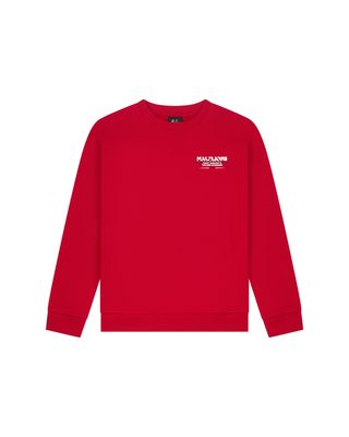 Malelions Junior Relaxed Valet Sweater Red