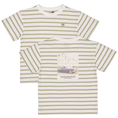 Levv LS261BAS Shirt AOP White Stripe