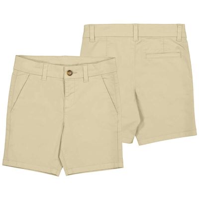 Mayoral Basic twill chino shorts      Cashew     202