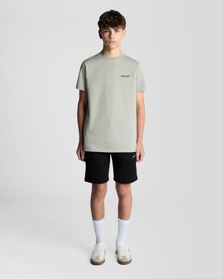 Lyle &amp; Scott Logo Print T-shirt  TSB2408V W742 Cold Grey