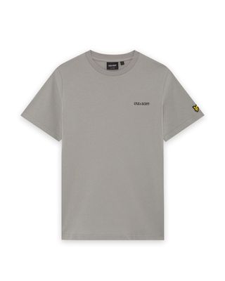 Lyle &amp; Scott Logo Print T-shirt  TSB2408V W742 Cold Grey