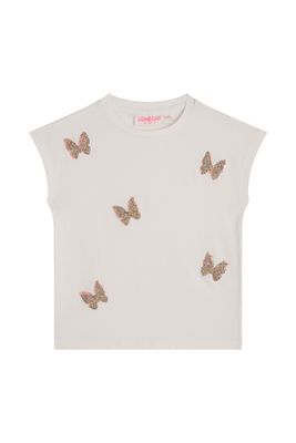 Someone ADEL‑SG‑02‑F ECRU – Meisjes T‑shirt met Glitter Vlinders