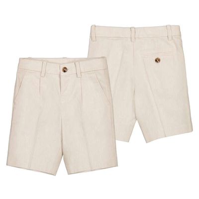 Mayoral Linen suiting bermuda         oat mixed  3201