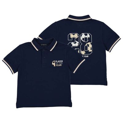 Mayoral S/s printed polo              Navy       3108
