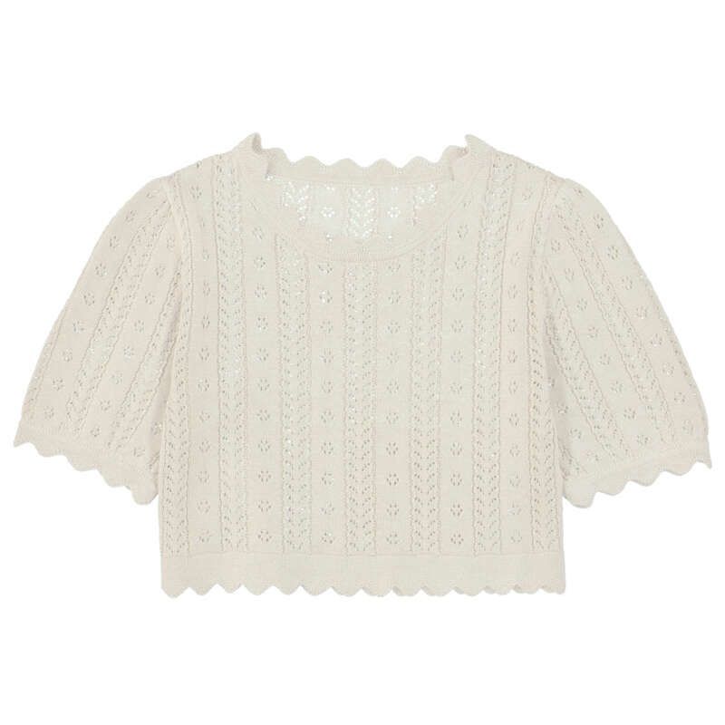 Mayoral S/s knit tshirt               Bone       3003
